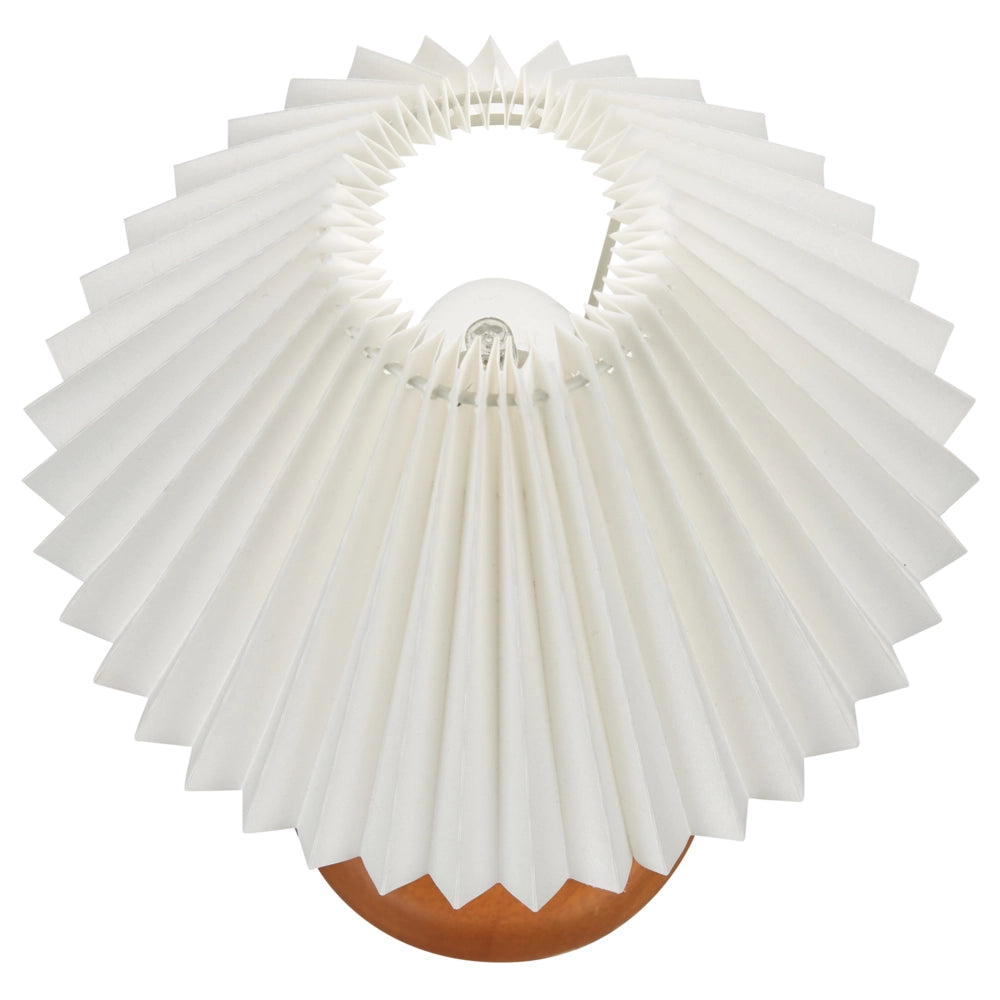 Lampada da tavolo elegante in legno scuro 39 cm stile retrò elegante glamour
