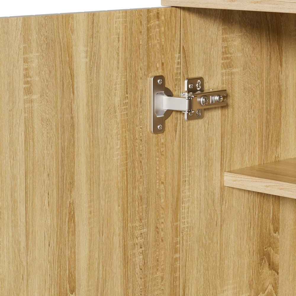 Scarpiera con Ante e Ripiani ¨C MINIMAL ¨C Legno, Nero, 90x32x94 cm