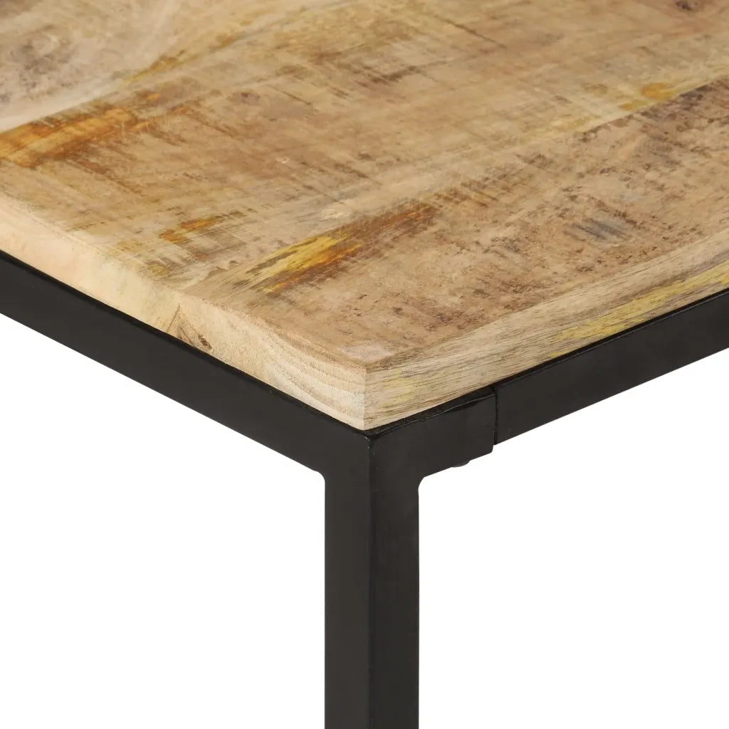 Tavolini da CaffÃ¨ Impilabili 2 pz in Legno Massello di Mango