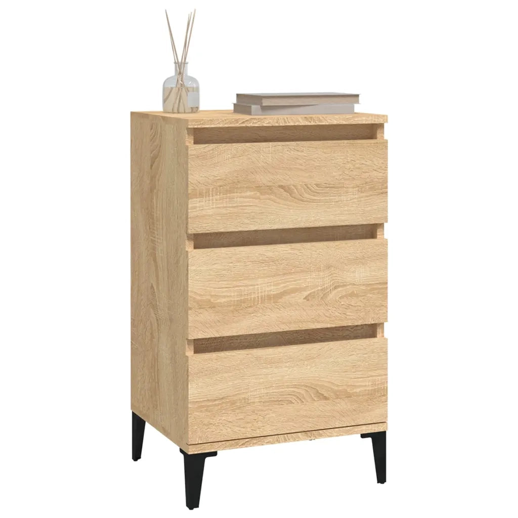 Comodino Rovere Sonoma 40x35x70 cm in Legno Multistrato 819671