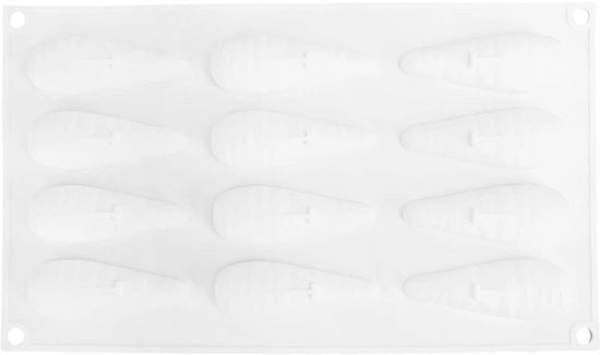 Fornitura di forma per torte in silicone - rivestimento antiscivolo - riutilizzabile - resistente a temperature - facile da pulire - adatto per cioccolato e cubetti di ghiaccio - silicone.