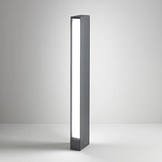 Slat Paletto Luminoso a LED per Esterni, Struttura in Alluminio Pressofuso Grigio Scuro, Diffusore in Policarbonato, 14W, 3000K, Grado IP54, 60.5 cm