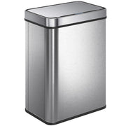Cestino per rifiuti sensore 50 litri ¨C zephmum ¨C acciaio inox argento