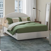 Letto Matrimoniale Melanite, Letto Matrimoniale Materasso Incluso Made in Italy, Bianco
