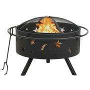 Braciere con Attizzatoio 76 cm XXL in Acciaio cod mxl 69281