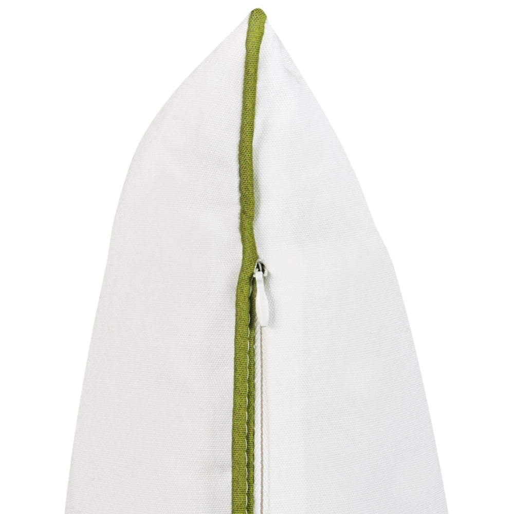 Set di 3 cuscini da esterno con motivo vegetale verde Accessori da giardino