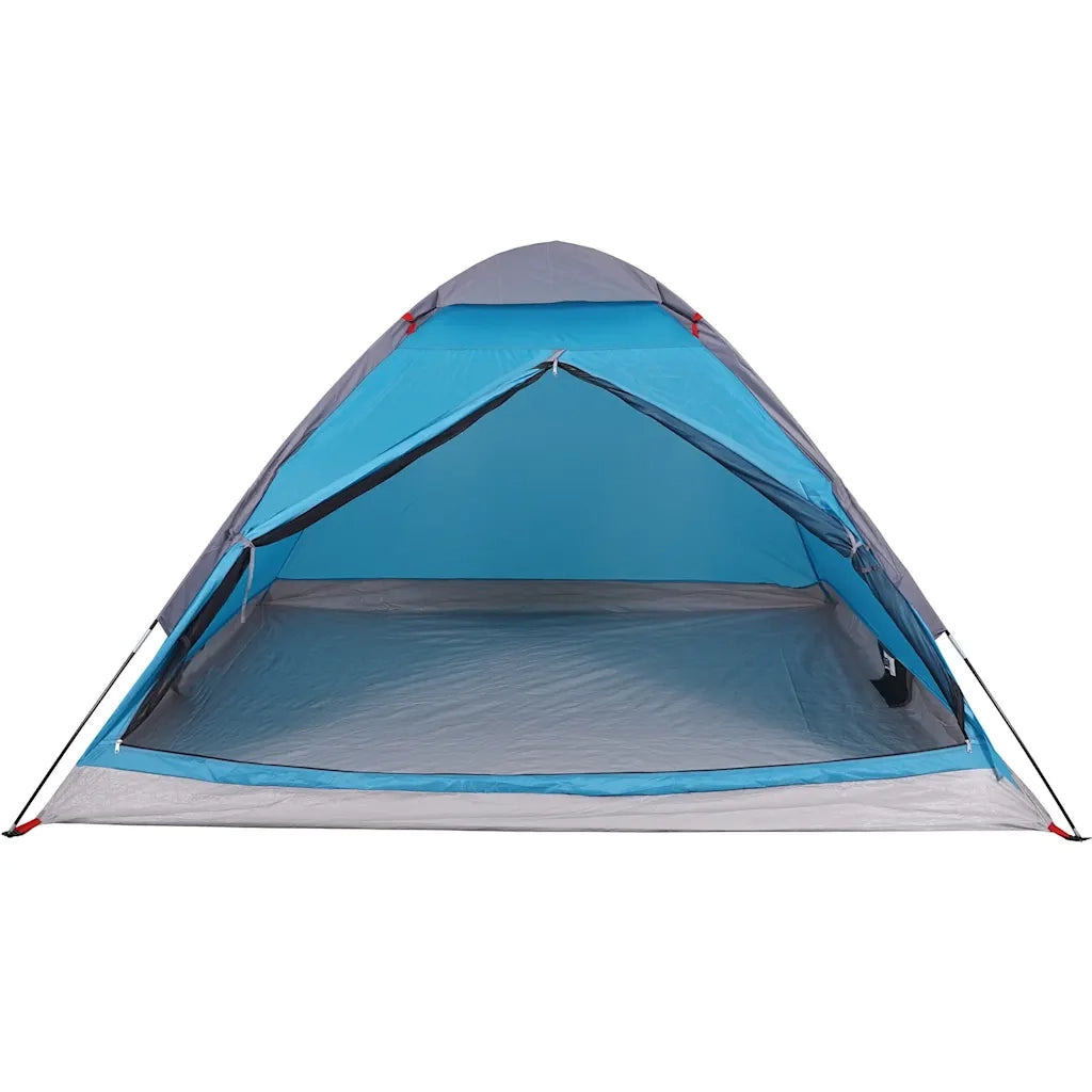 Tenda da Campeggio a Cupola per 4 Persone-Tenda per Escursionismo Blu Impermeabile 179857