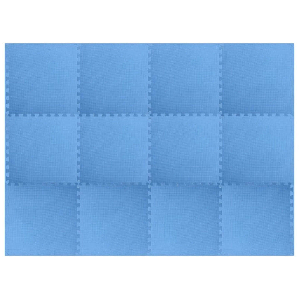 Tappetino per piscina 12 pz Blu 4,32 ㎡ Schiuma EVA 3433274