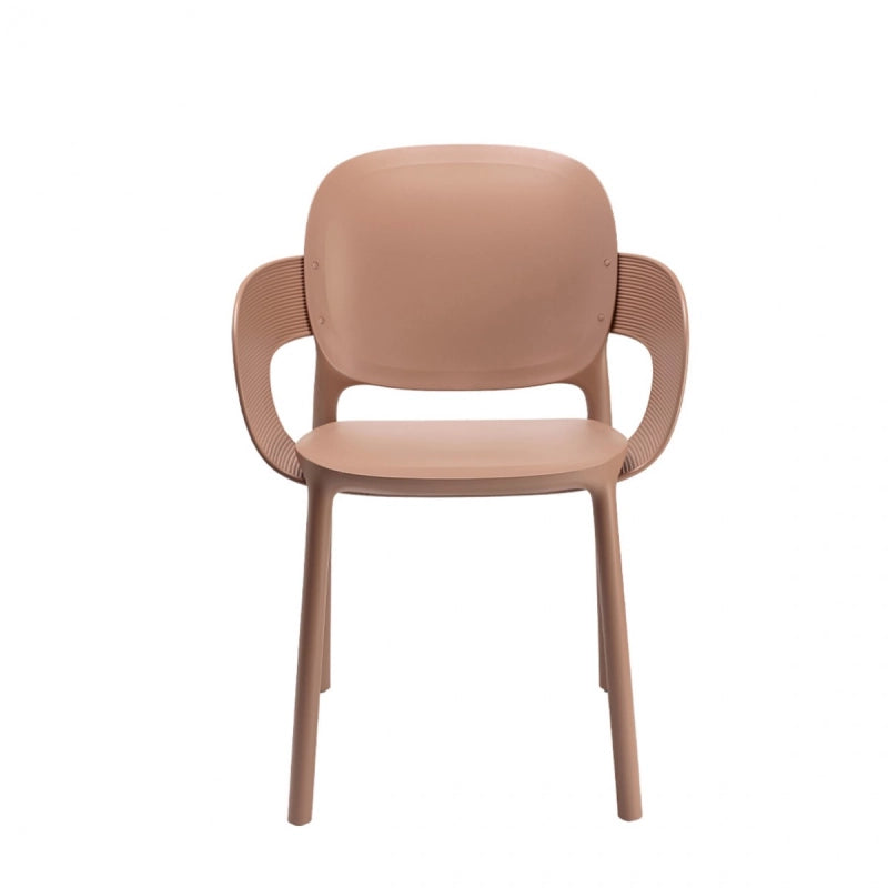SET 4 POLTRONE HUG TECNOPOLIMERO DA POST CONSUMO INDUSTRIALE SCAB DESIGN - CARAMEL 17