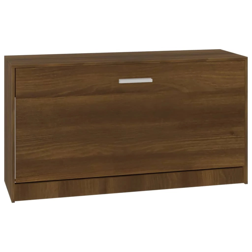 Panca portascarpe/stivali cassettiera scaffale mobiletto portaoggetti per ingresso 80 x 24 x 45 cm legno ingegnerizzato marrone 02_0022933