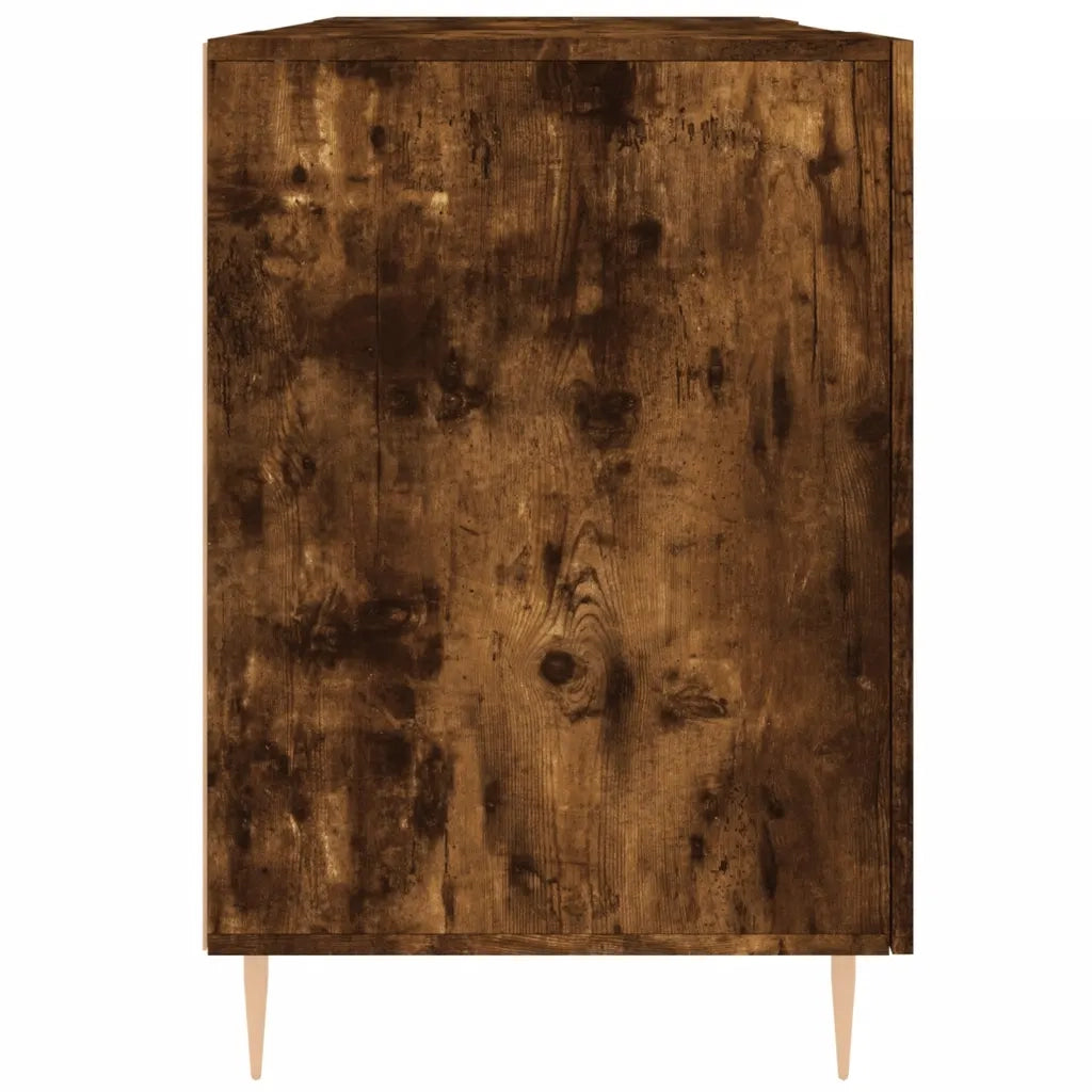 Scrivania | Tavolo da Ufficio Rovere Fumo 140x50x75 cm in Legno Multistrato