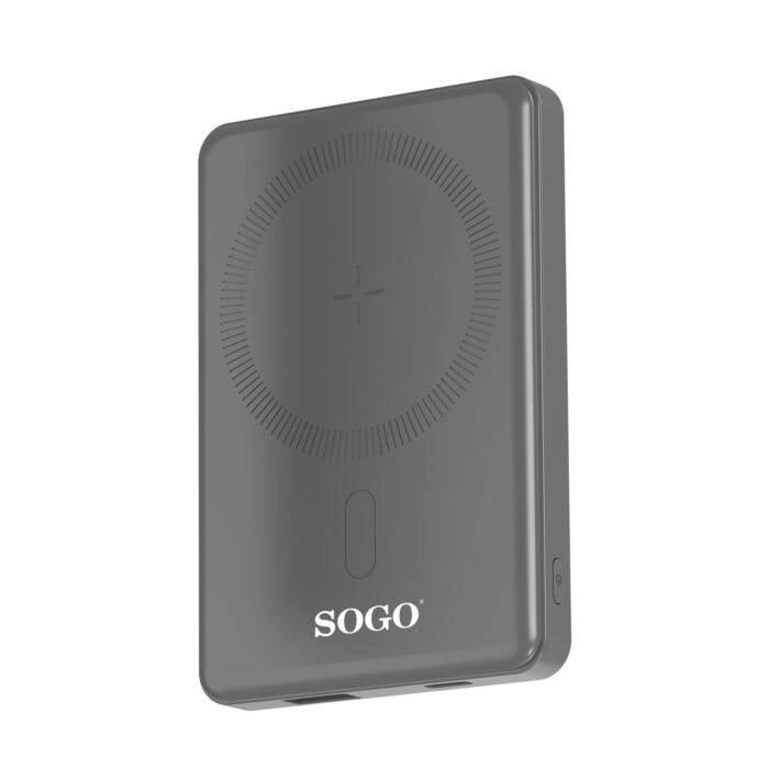 Caricabatterie wireless portatile magnetico 5000mAh, ricarica rapida 22,5W, compatibile iPhone MagSafe - SOGO