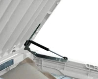 Baule da Giardino Brightwood, 454L, Effetto Legno, Bianco, 145x69,7x60,3H cm