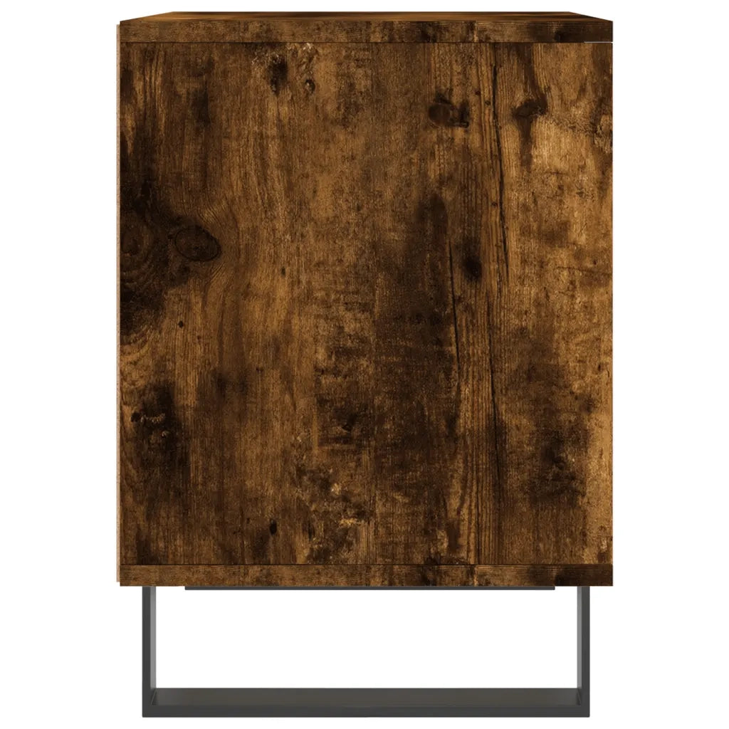 Comodini 2pz-Set di 2 Tavolino da notte Rovere Fumo 40x35x50 cm in Legno Multistrato 932460