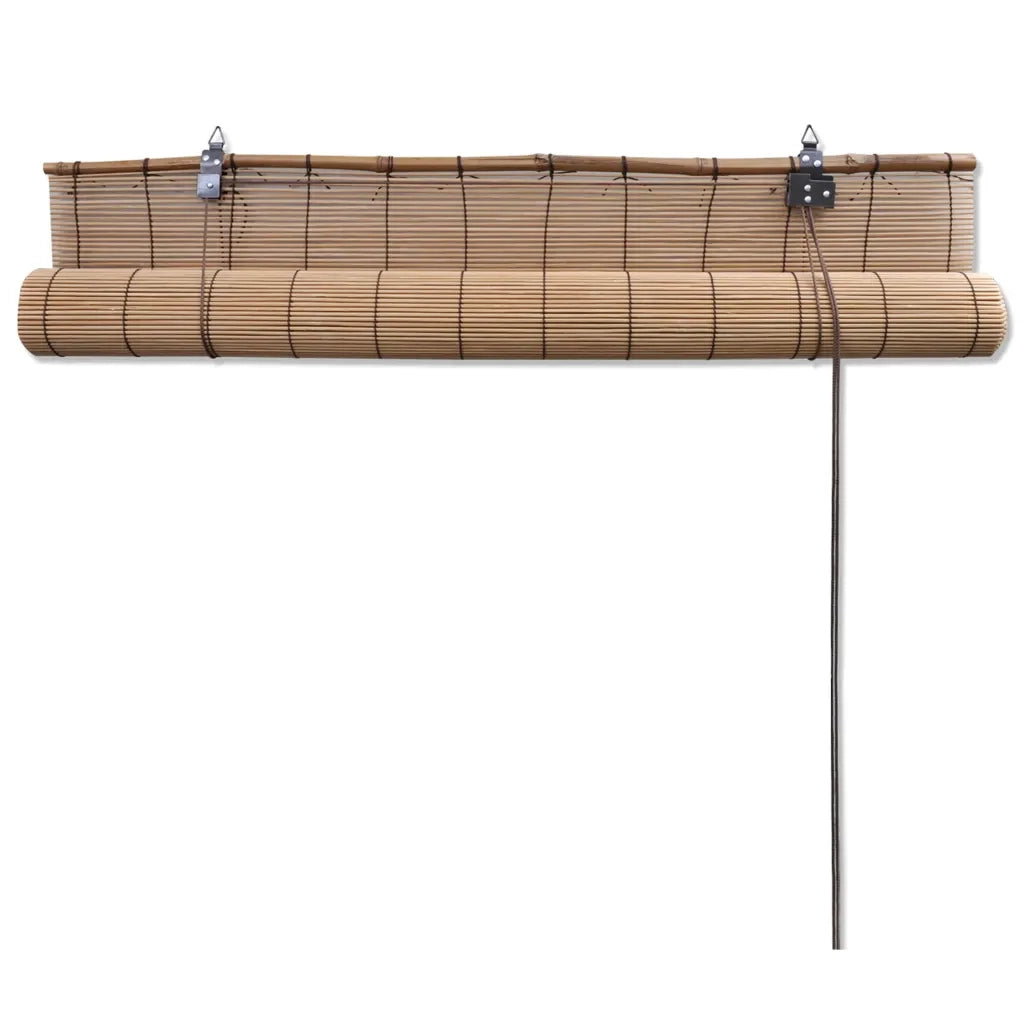 Tenda Avvolgibile in Bambù 150x160 cm Marrone 245812