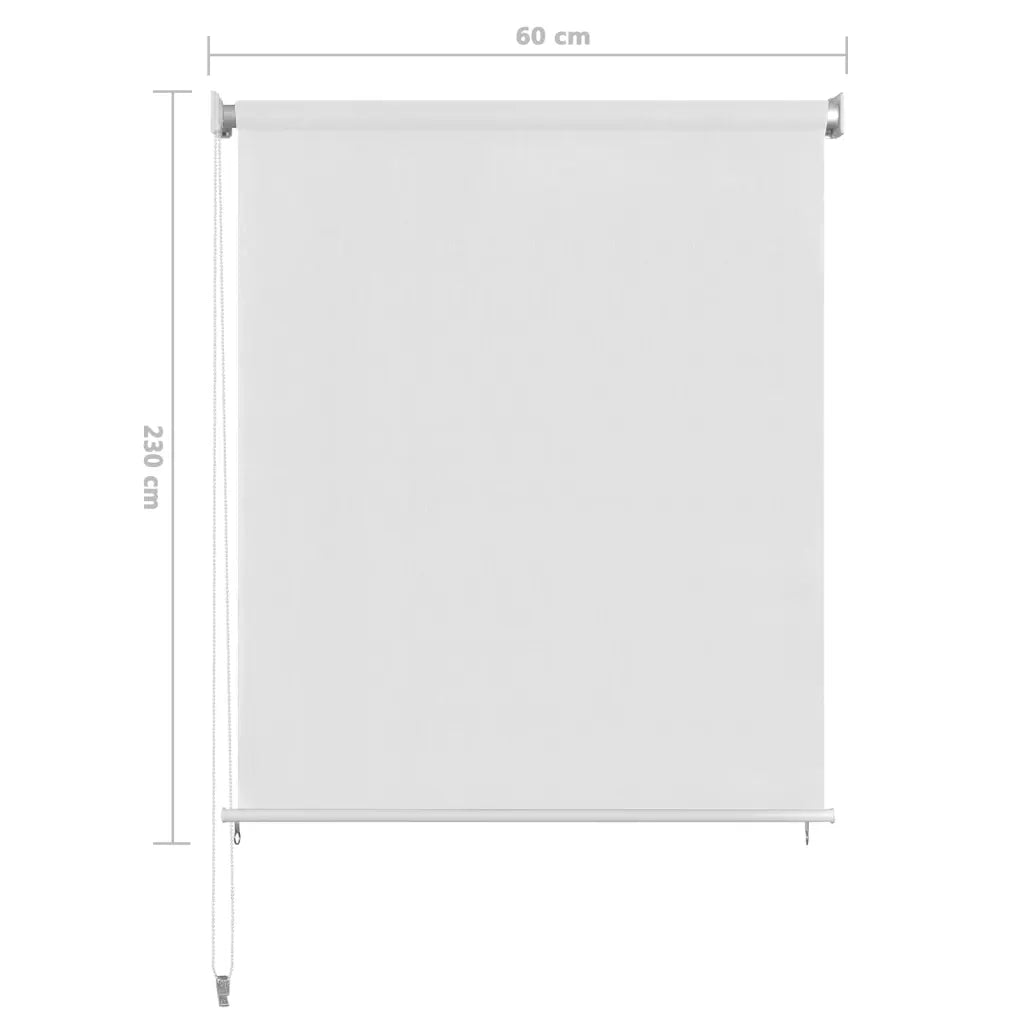 Tenda a Rullo per Esterni bianca 65(L)x230(A) cm HDPE 312640