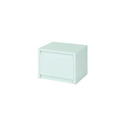 Set di due comodini per camera da letto. Collezione VERONA. Colore bianco.