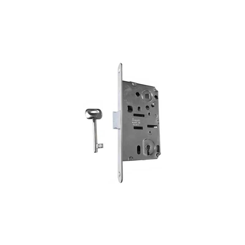 SERRATURA PER PORTE IN LEGNO 'PATENT B-BITTER' BONAITI E50 Ottonata lucida verniciata - BONAITI