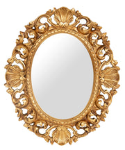 Biscottini SPECCHIERA DA PARETE IN LEGNO FINITURA FOGLIA ORO ANTICATO MADE IN ITALY