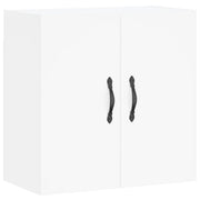 Mobiletto a muro rettangolare bianco 60 x 31 x 60 cm pratico spazio contenitivo elemento decorativo in legno bianco 02_0048798
