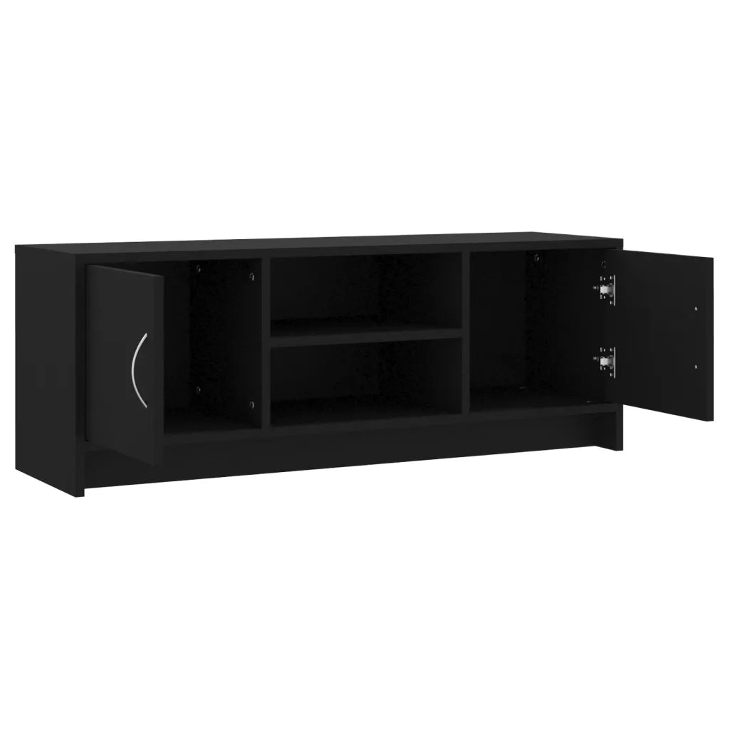 Mobile Porta TV Nero 102x30x37,5 cm in Legno Multistrato 823254