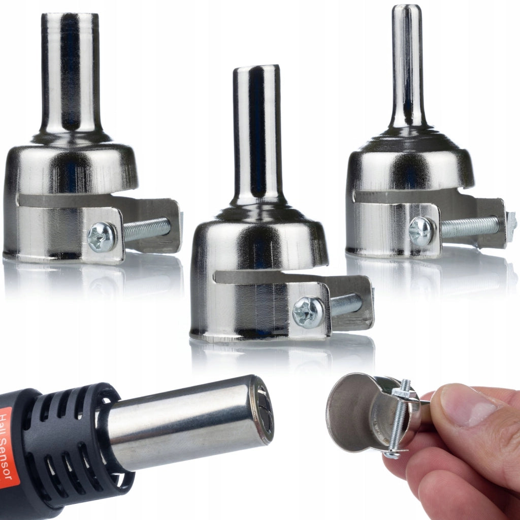 Stazione Saldante Hot-Air 858D Set – 700W, 3 Ugelli, Regolazione Temperatura 100-500°C, Sicurezza ESD