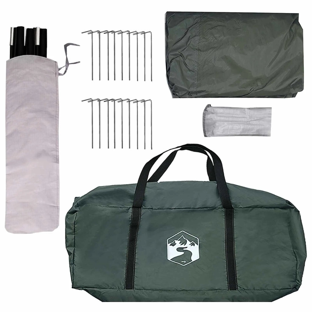 Tenda Familiare con tetto Verde militare 600 x 400 x 268 cm 42028606