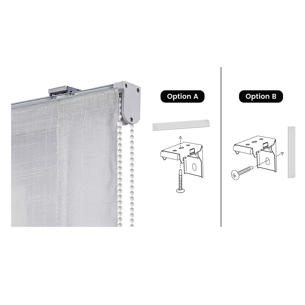 Tenda a Pacchetto Senza Astine Bianco 150x175 cm