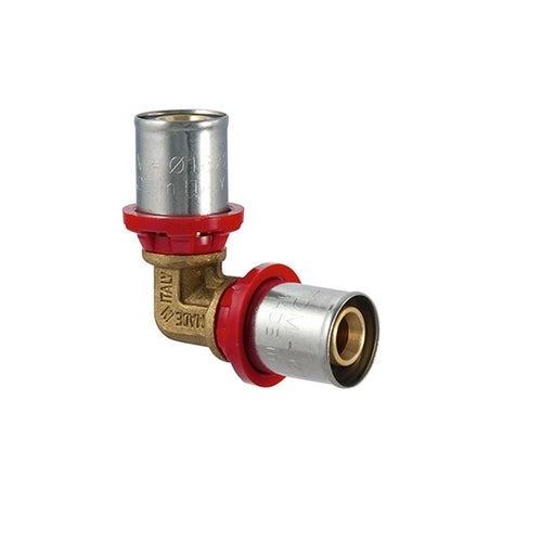 RACCORDO CURVO DOPPIO A PRESSARE PER MULTISTRATO- Diam. 63 x 63- TDMB- pezzi 1