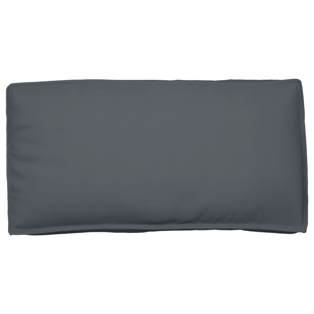 Cuscino Pallet per Seduta/Schienale Antracite 120x60x12 cm Tessuto Oxford