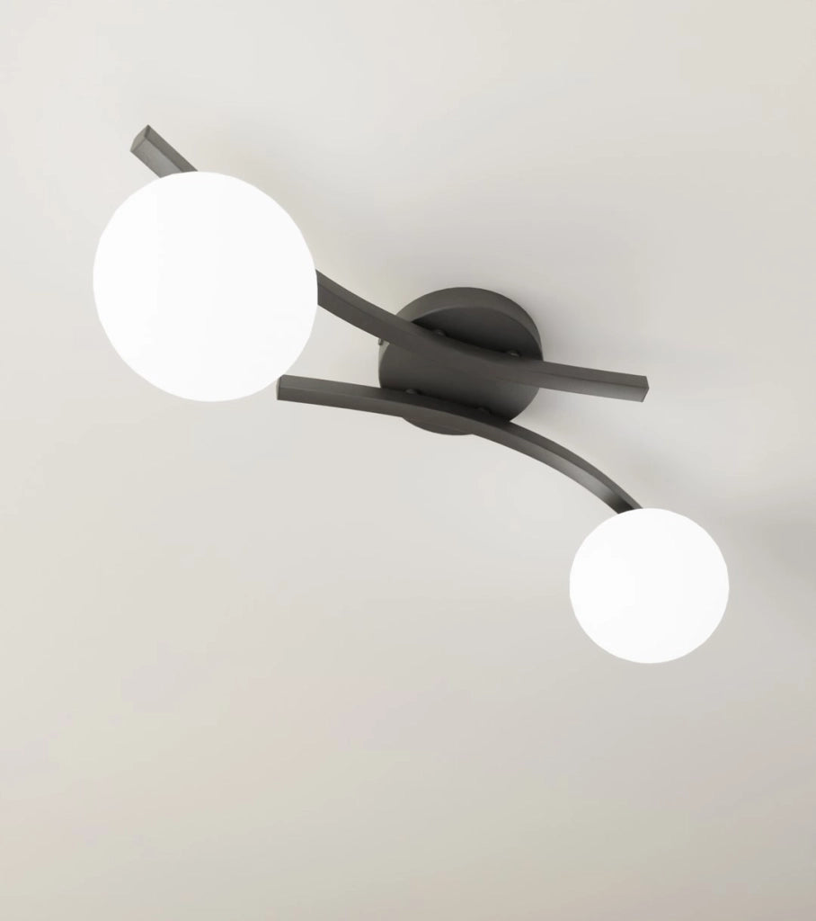 Plafoniera moderna a sfere nero/bianco 2xE14 OPUS Emibig