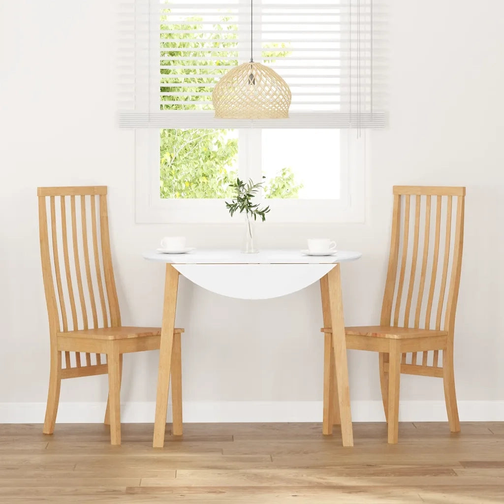 Sedie da Pranzo 2 pz in Legno Massello di Hevea 4102456