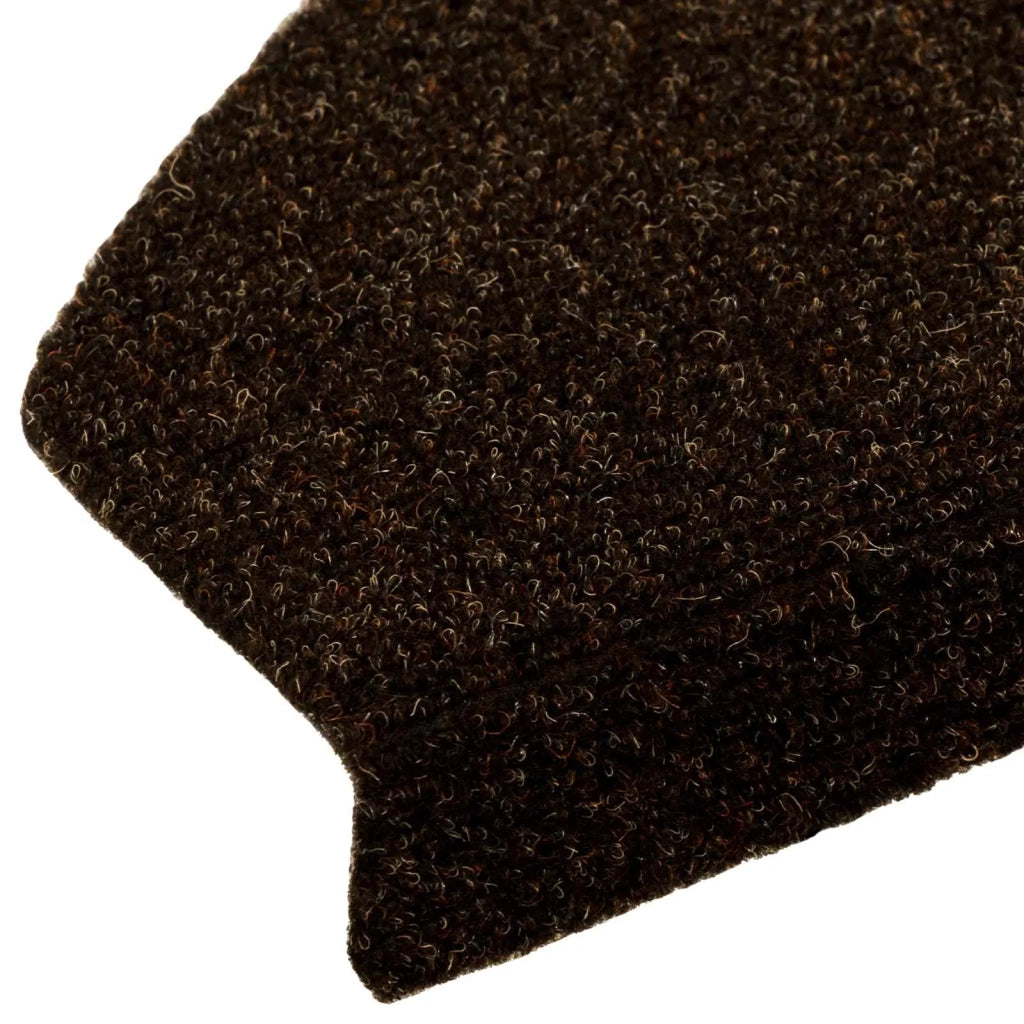 Tappetini per scale autoadesivi Semicircolare 15 pcs Marrone