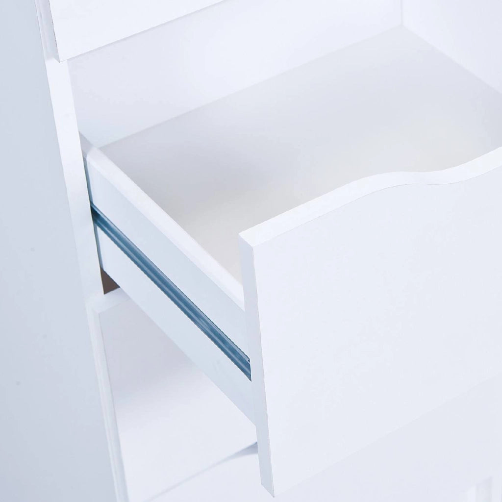 Ponzone, Cassettiera 8 Cassetti, 80x40x91h cm Bianco