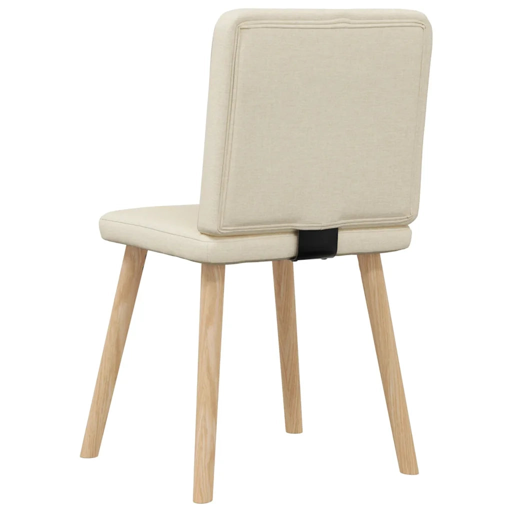 Sedie da Pranzo 6 pz Crema in Tessuto 3315521
