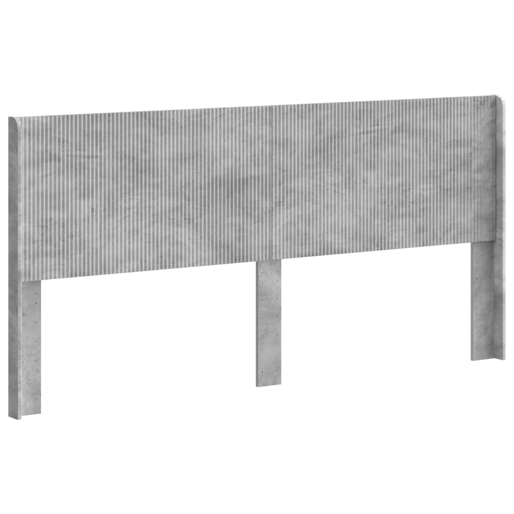 Testiera Letto Grigio Cemento Legno ingegnerizzato 889558