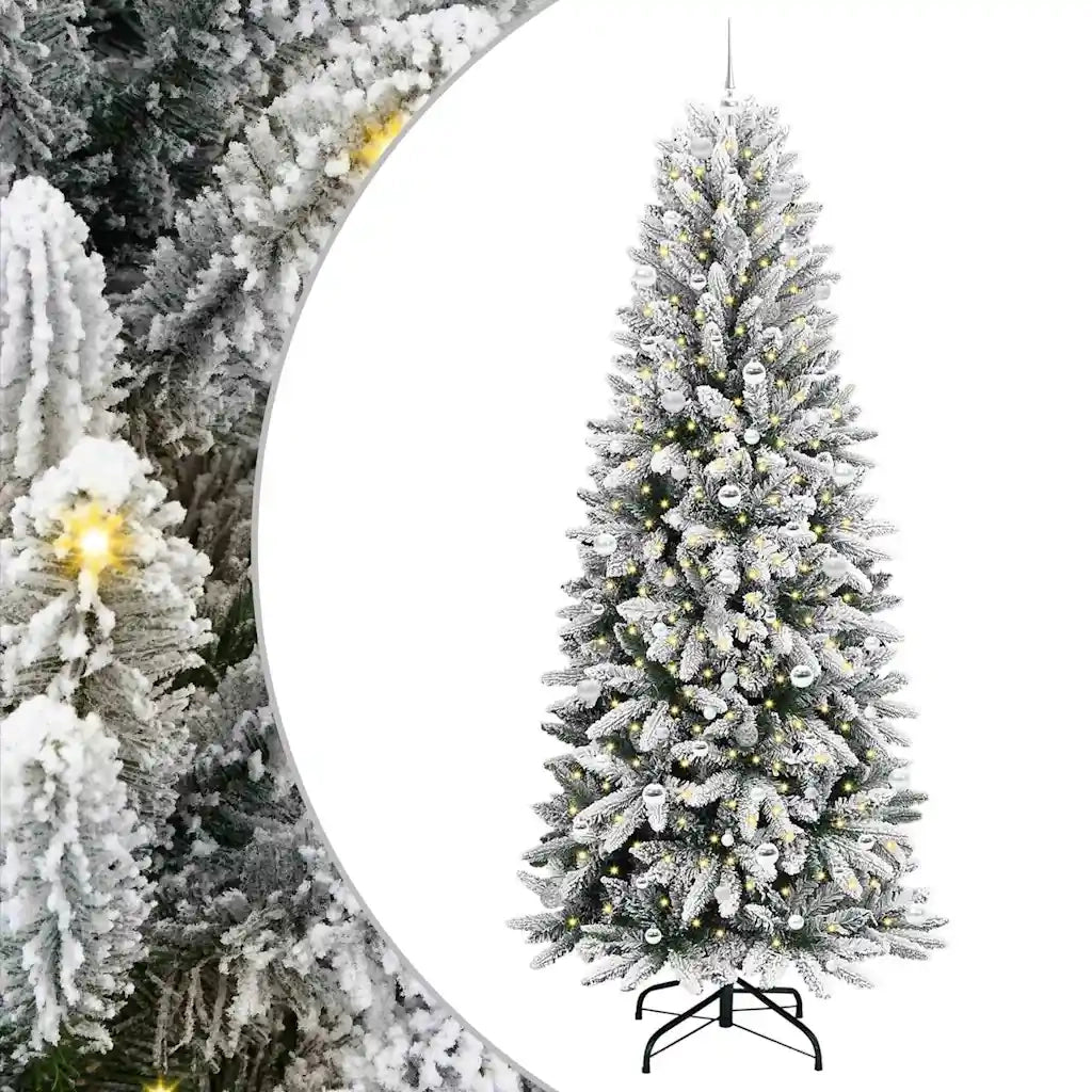 Albero di Natale artificiale con 300 LED Bianco 240 cm 3396074