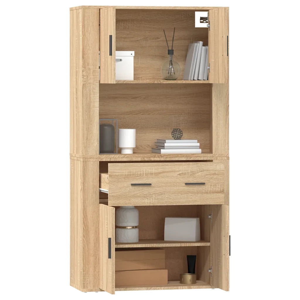 Credenza-Buffet-Armadio da cucina Rovere Sonoma in Legno Multistrato 903993