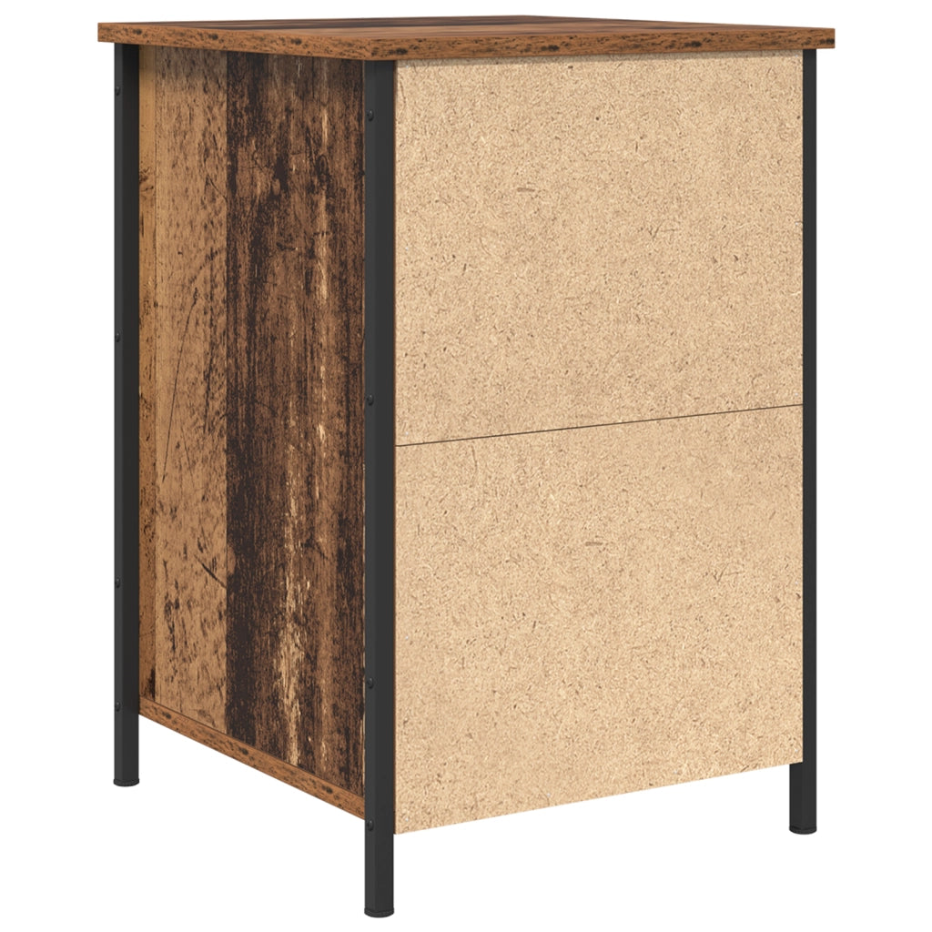 Comodini 2 pz Legno Vecchio 40x42x60 cm Legno ingegnerizzato