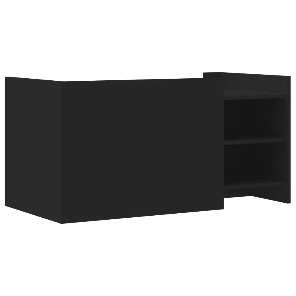 Tavolino da Salotto-Tavolino da soggiorno-Tavolo Nero 100x50x50 cm Legno Multistrato 869566