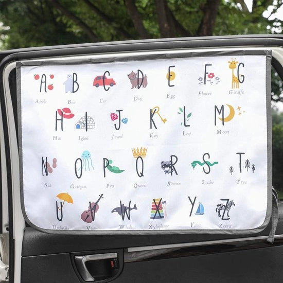 Serratura magnetica auto avvolgibile tenda per finestra laterale per bambini - display protettivo parasole - protegge contro la disidratazione e il calore