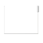 DAISHO Sospensione Orizzontale LED 26W 3000K CRI90 IP20 in Alluminio Bianco - Lampada a Sospensione Dimmerabile Taglio di Fase - Rossini Group
