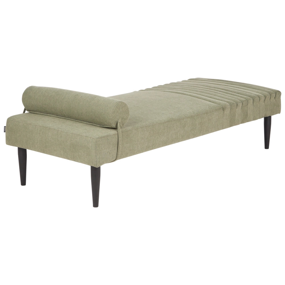 Chaise longue Verde Rivestimento in tessuto Gambe in metallo Moderno Minimalista