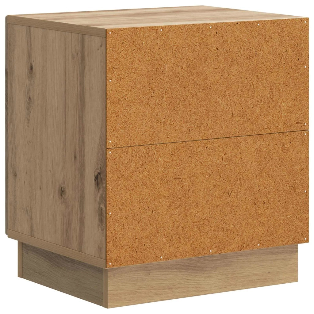 Comodino | Armadio da Notte | Mobiletto da notte Rovere Artigianale 43 x 34,5 x 47 cm