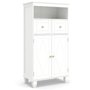 Mobile contenitore indipendente 56 x 30 x 108 cm con maggiore sicurezza stile moderno MDF bianco 20_0019115
