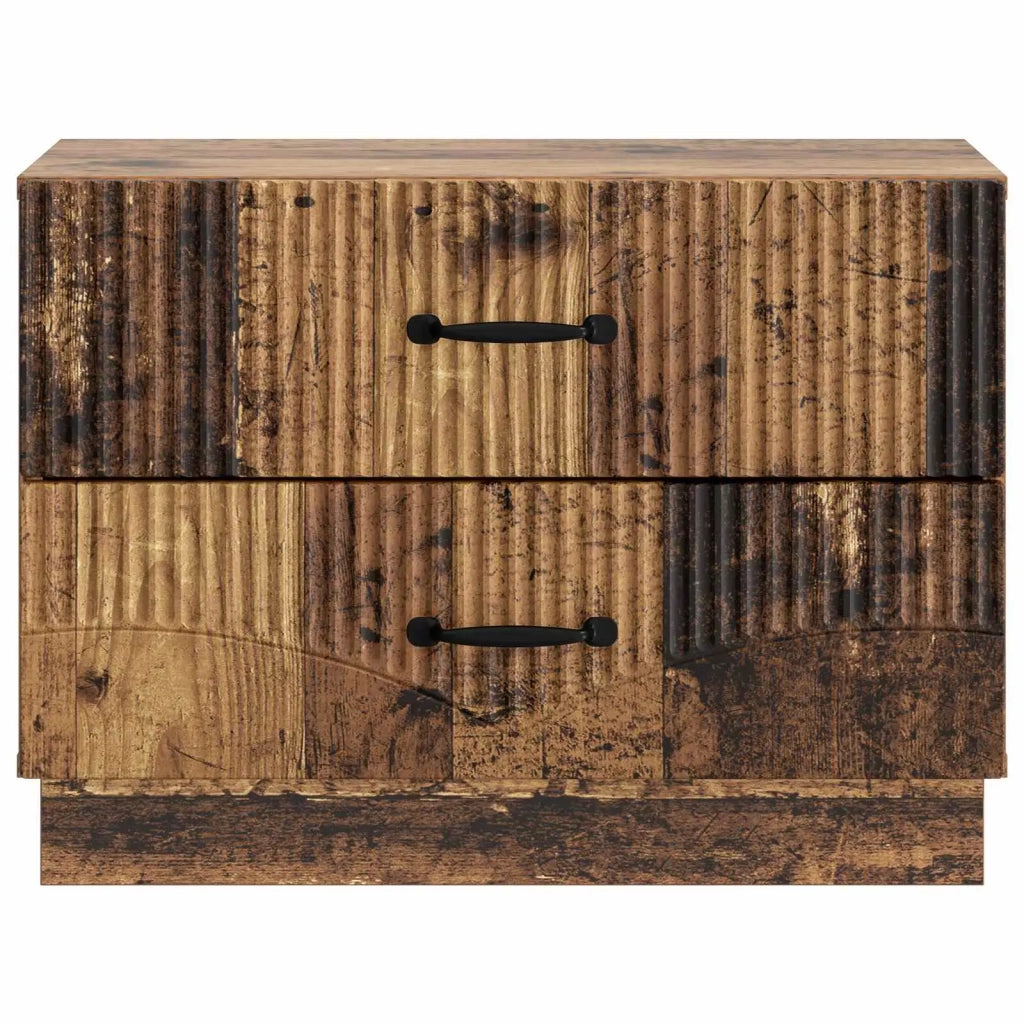 Comodino | Armadio da Notte | Mobiletto da notte con cassetto Legno antico 62 x 34,5 x 44,5 cm