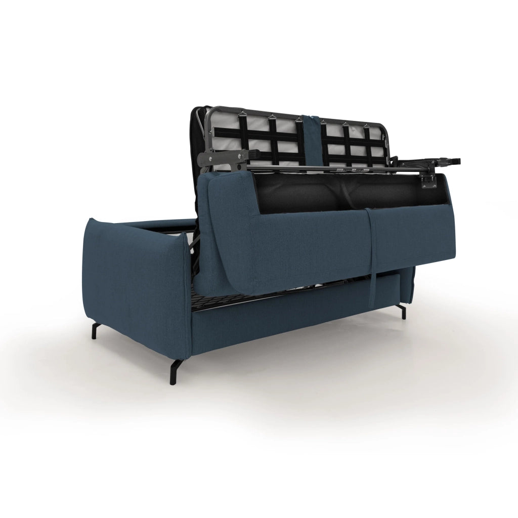 Scarlet Divano letto in tessuto misto cotone impermeabile T19 175 cm (mat.120x197) blu