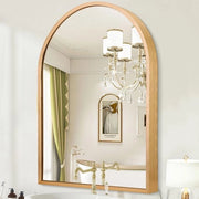 Specchio per muro curvo in alluminio lega, 40 x 30 cm, per bagno, camera da letto, ingresso, soggiorno, vasca