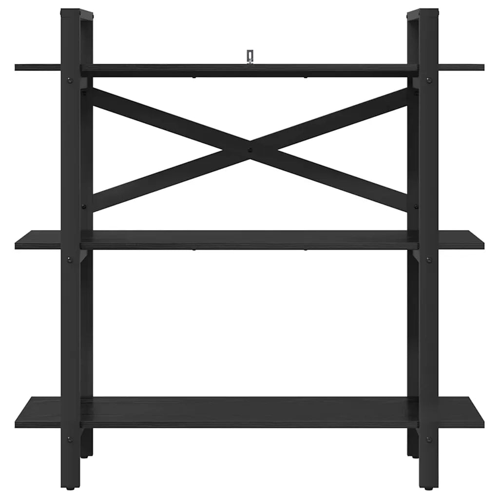 Libreria Rovere Nero 100 x 33,5 x 102 cm Legno multistrato