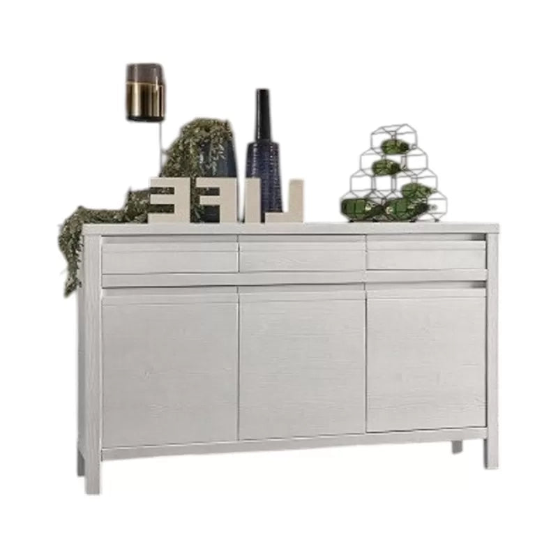 Madia credenza 3 ante 3 shabby bianco in legno massello di abete 150x50x95 (3321) - Mobili 2G